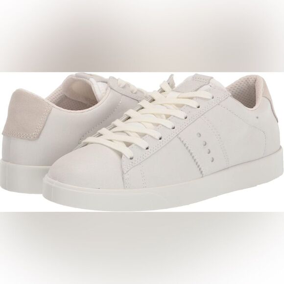 ECCO | Street Lite Lace Up Sneaker Shadow White Women's | 40 9-9.5 New - Picture 1 of 9
